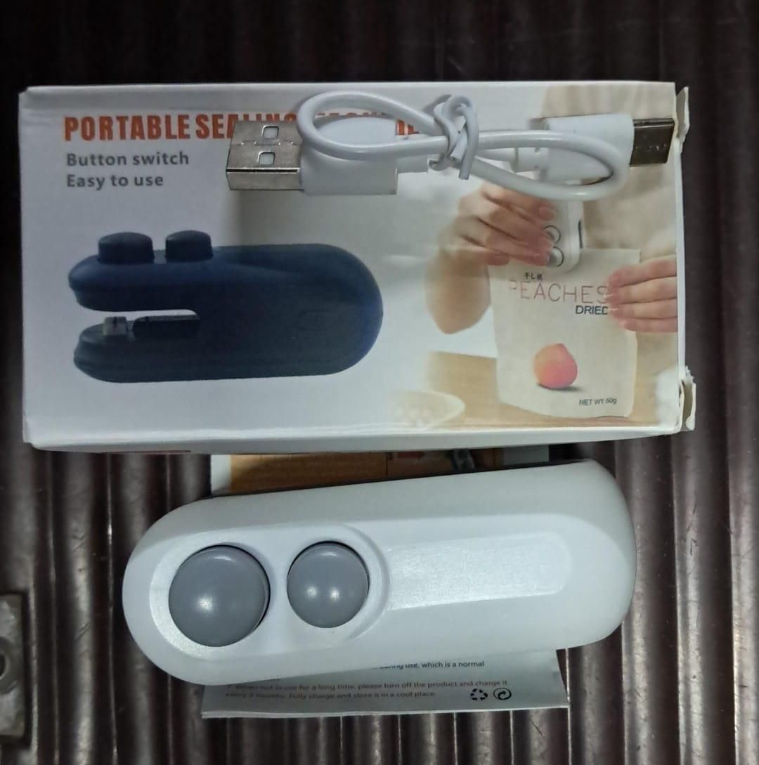seal plastic bags and cut excess packaging in one smooth motion.
