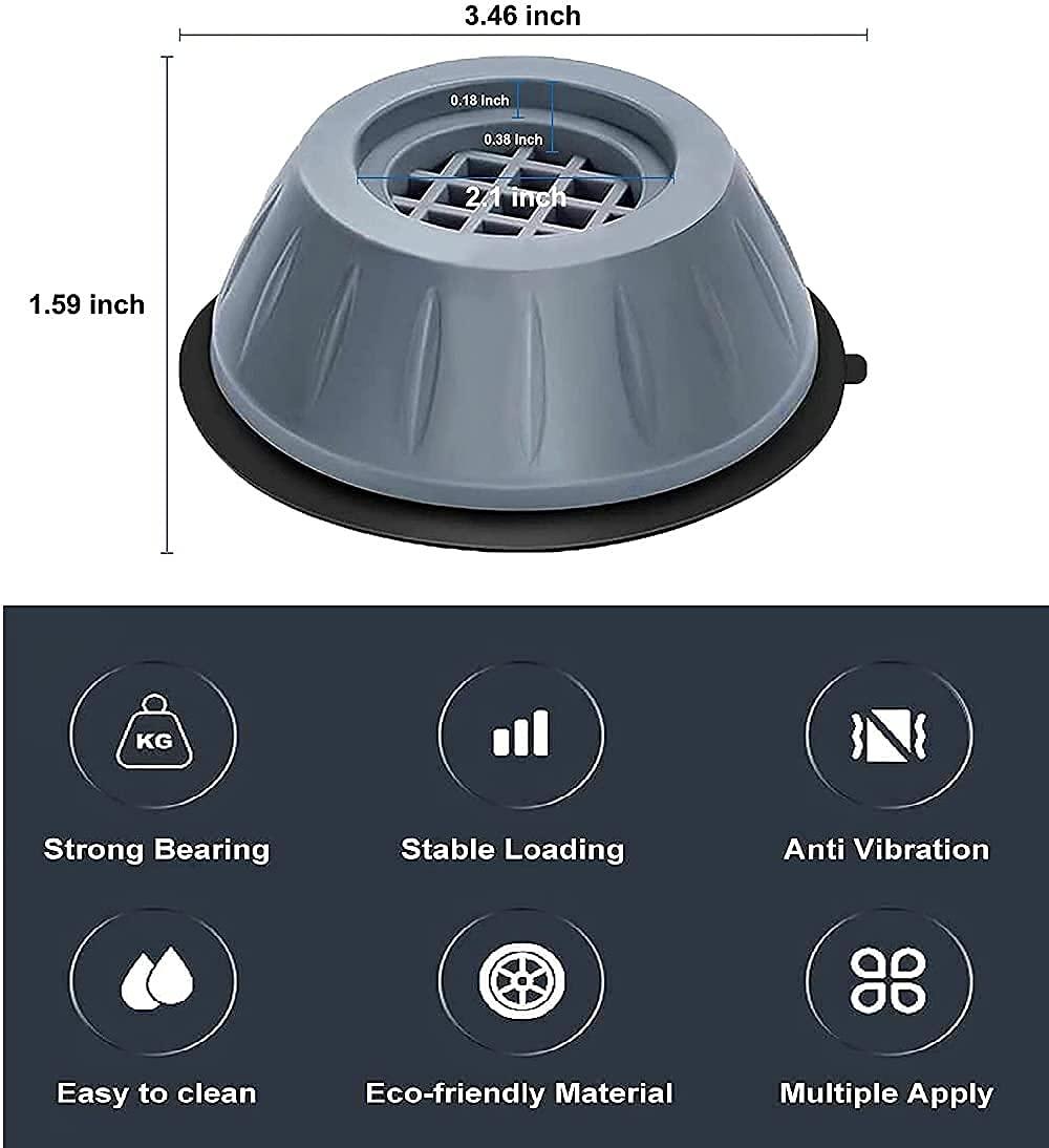 Noiseless Life Pads  4x Anti Vibration Feet for Washers, Dryers & More.