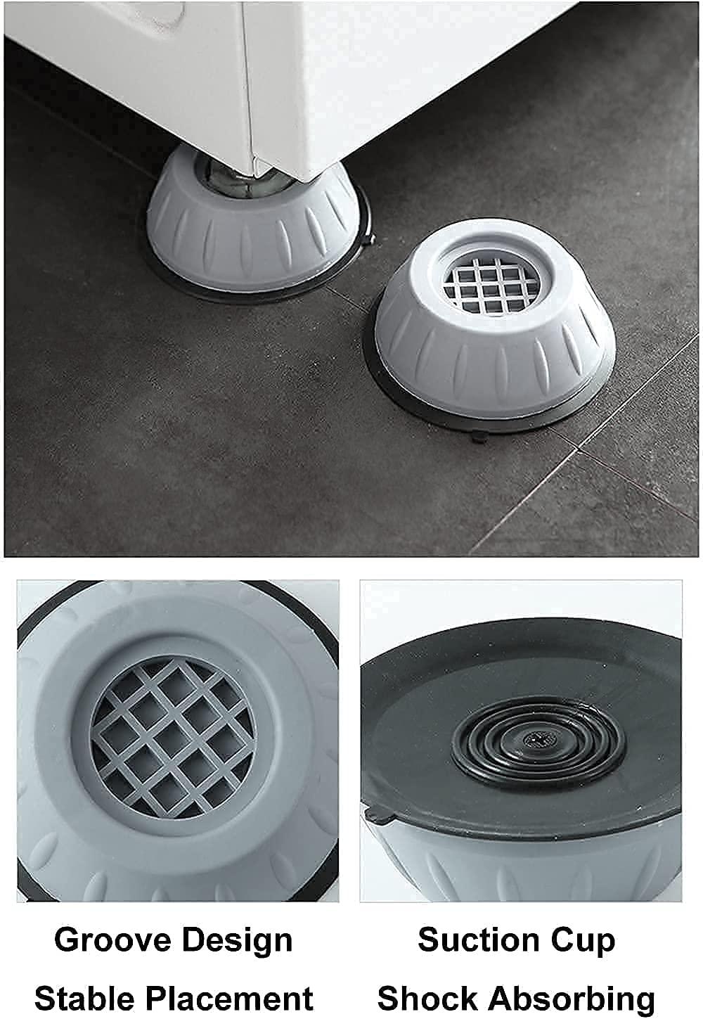 Noiseless Life Pads  4x Anti Vibration Feet for Washers, Dryers & More.