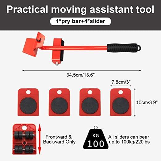 Easy Glide Furniture Lifter with Wheel Pads – Move Heavy Pieces Effortlessly