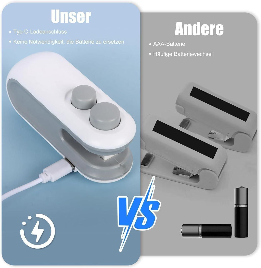 seal plastic bags and cut excess packaging in one smooth motion.